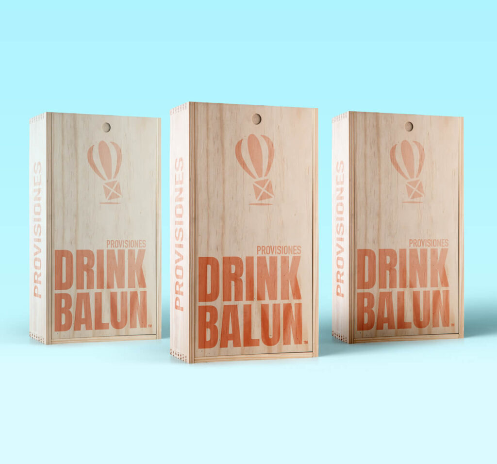 Propuesta de packaging promocional para empresa DrinkBalun